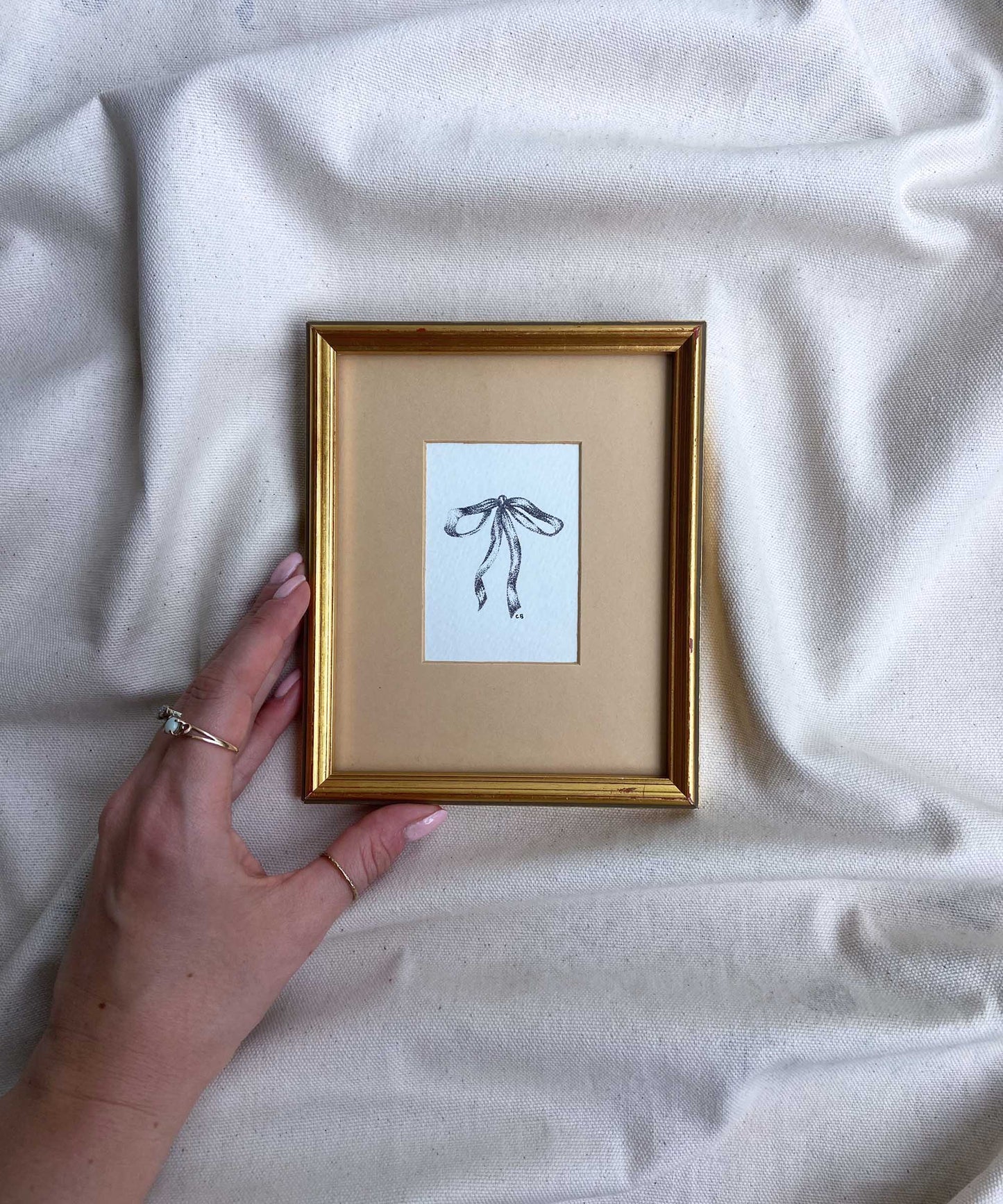 Bow framed print