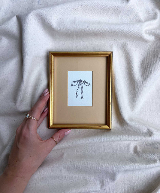 Bow framed print