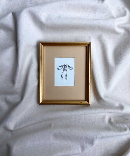 Bow framed print