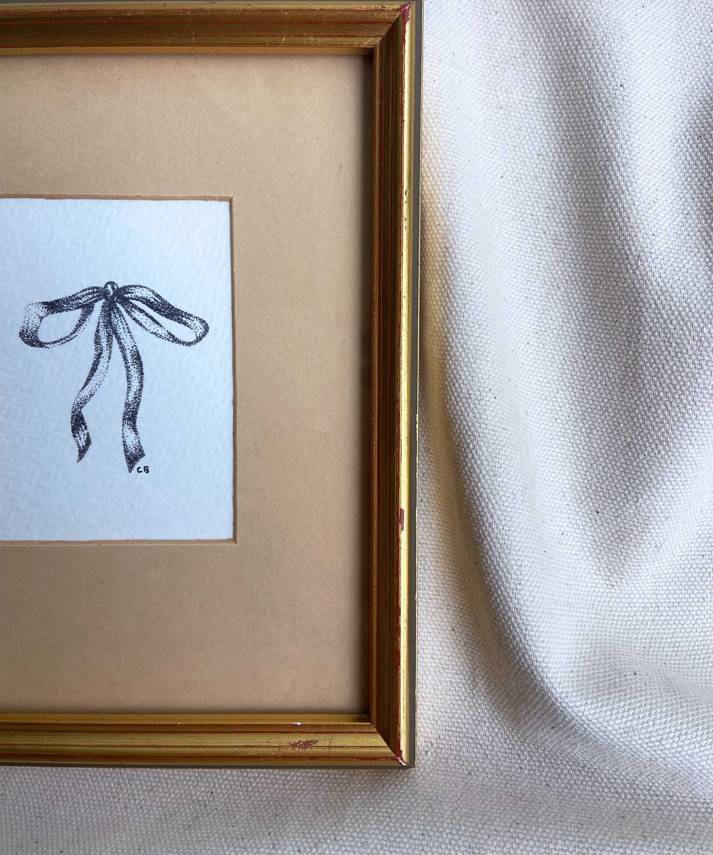 Bow framed print