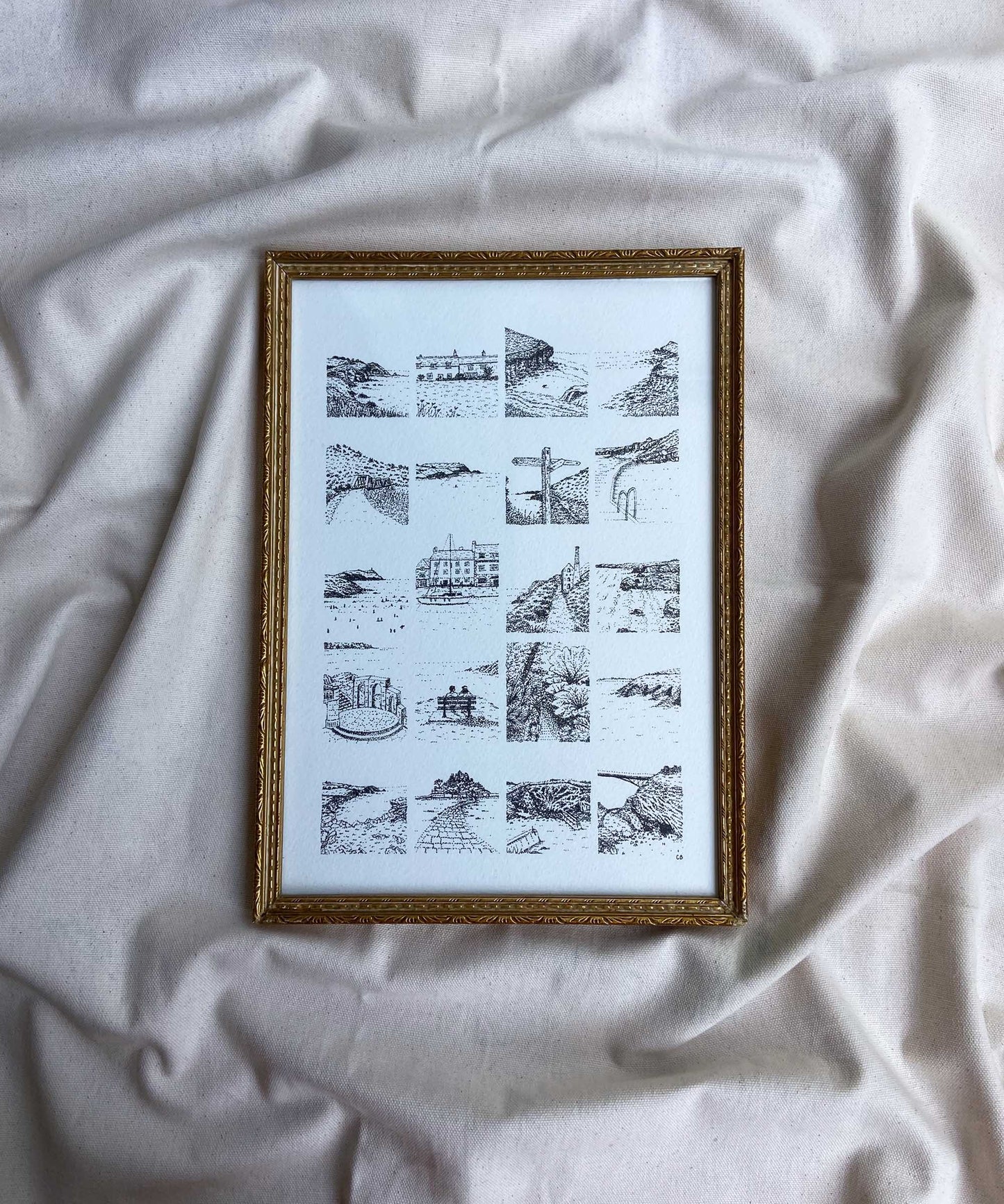 Cornwall moments framed original