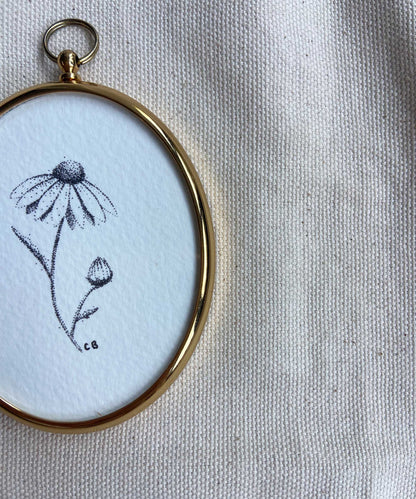 Daisy framed print