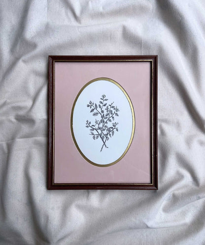 Vintage florals framed original