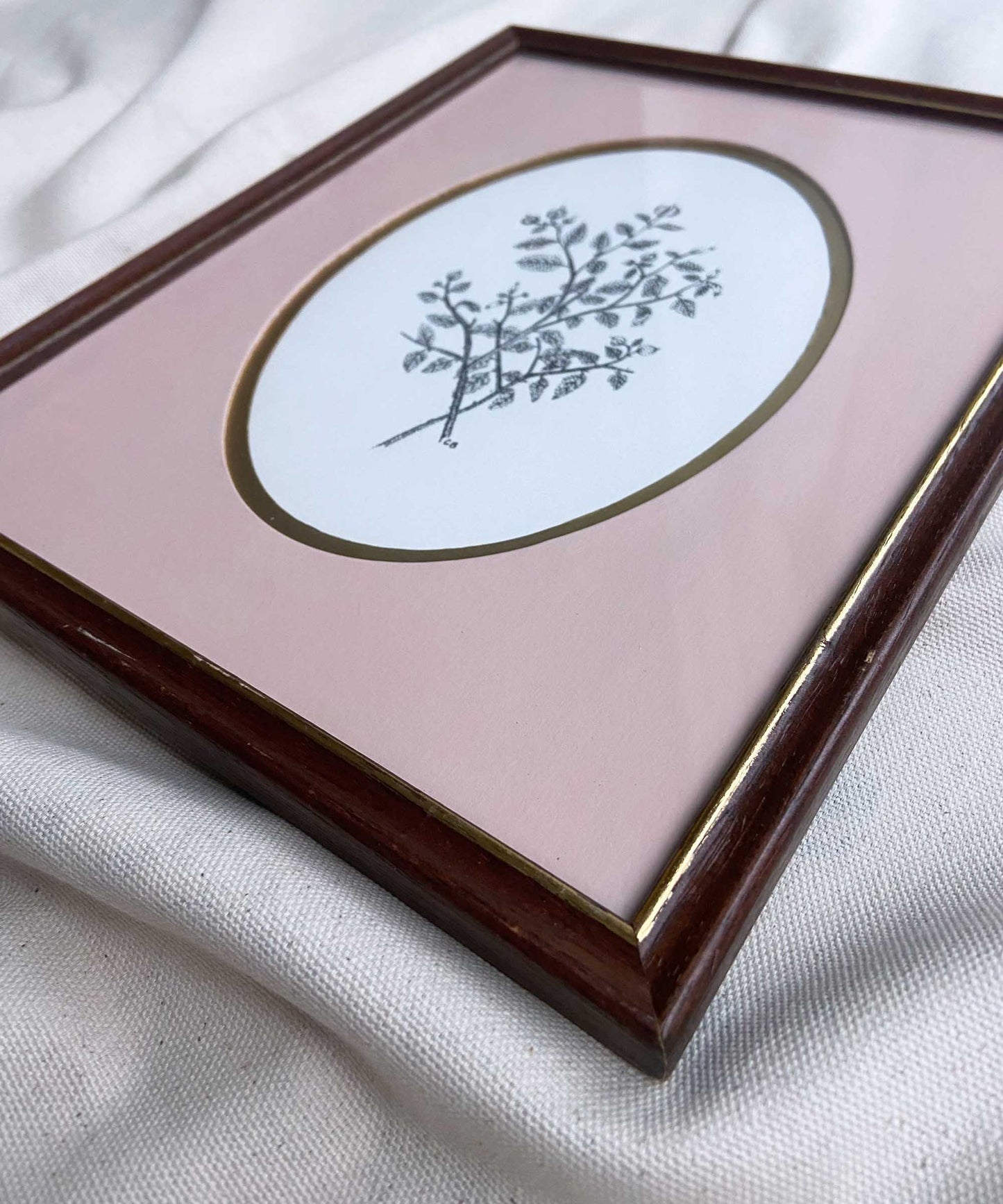 Vintage florals framed original