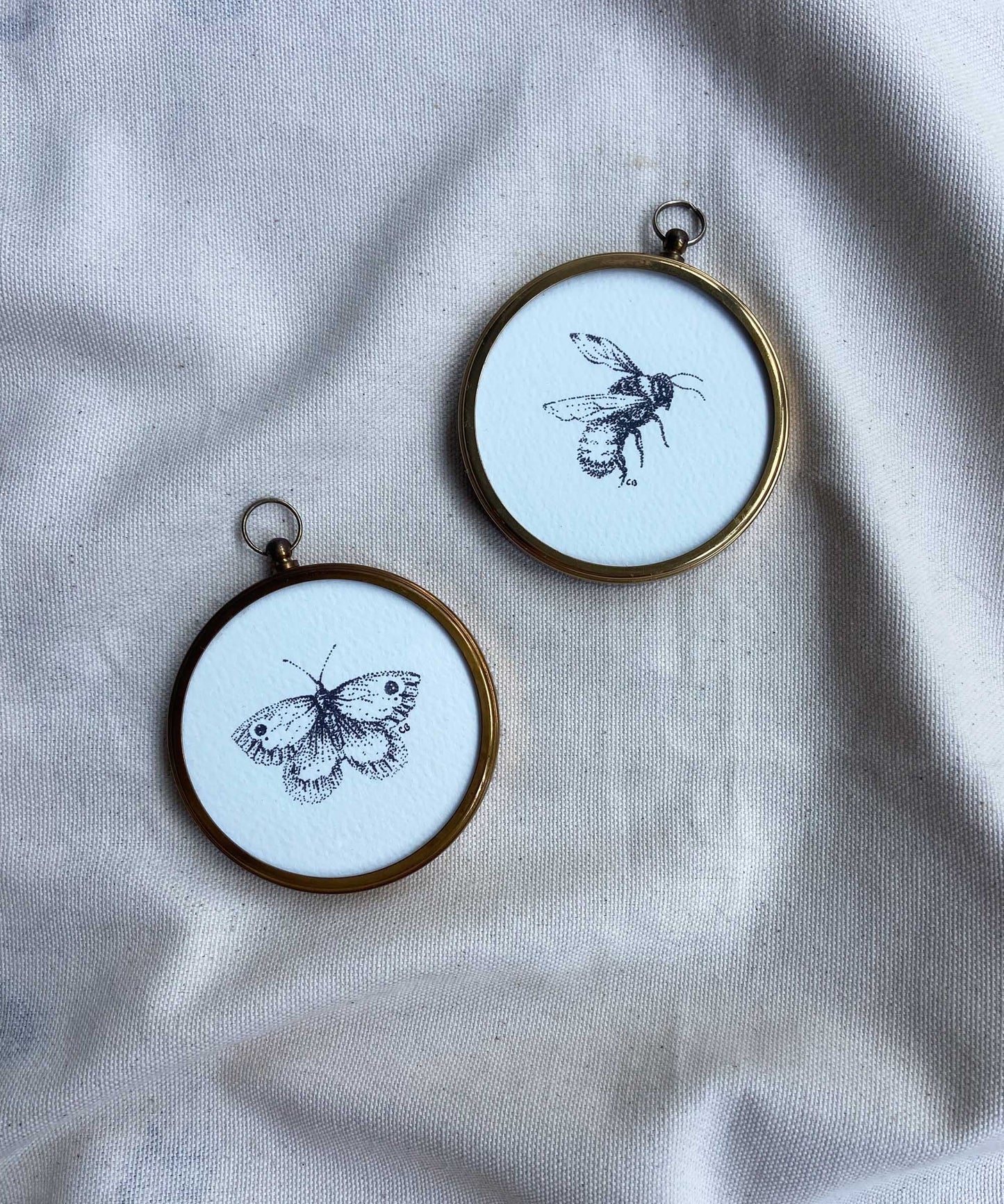 Bee framed print