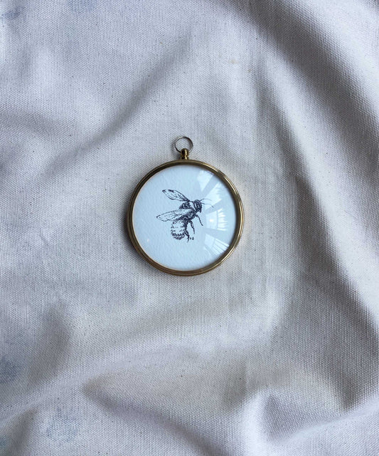 Bee framed print