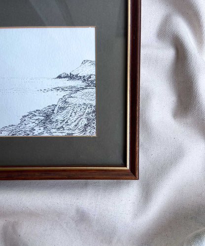 Polzeath framed print