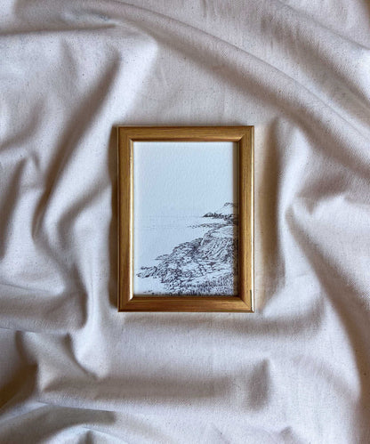 Polzeath framed print