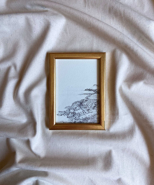 Polzeath framed print