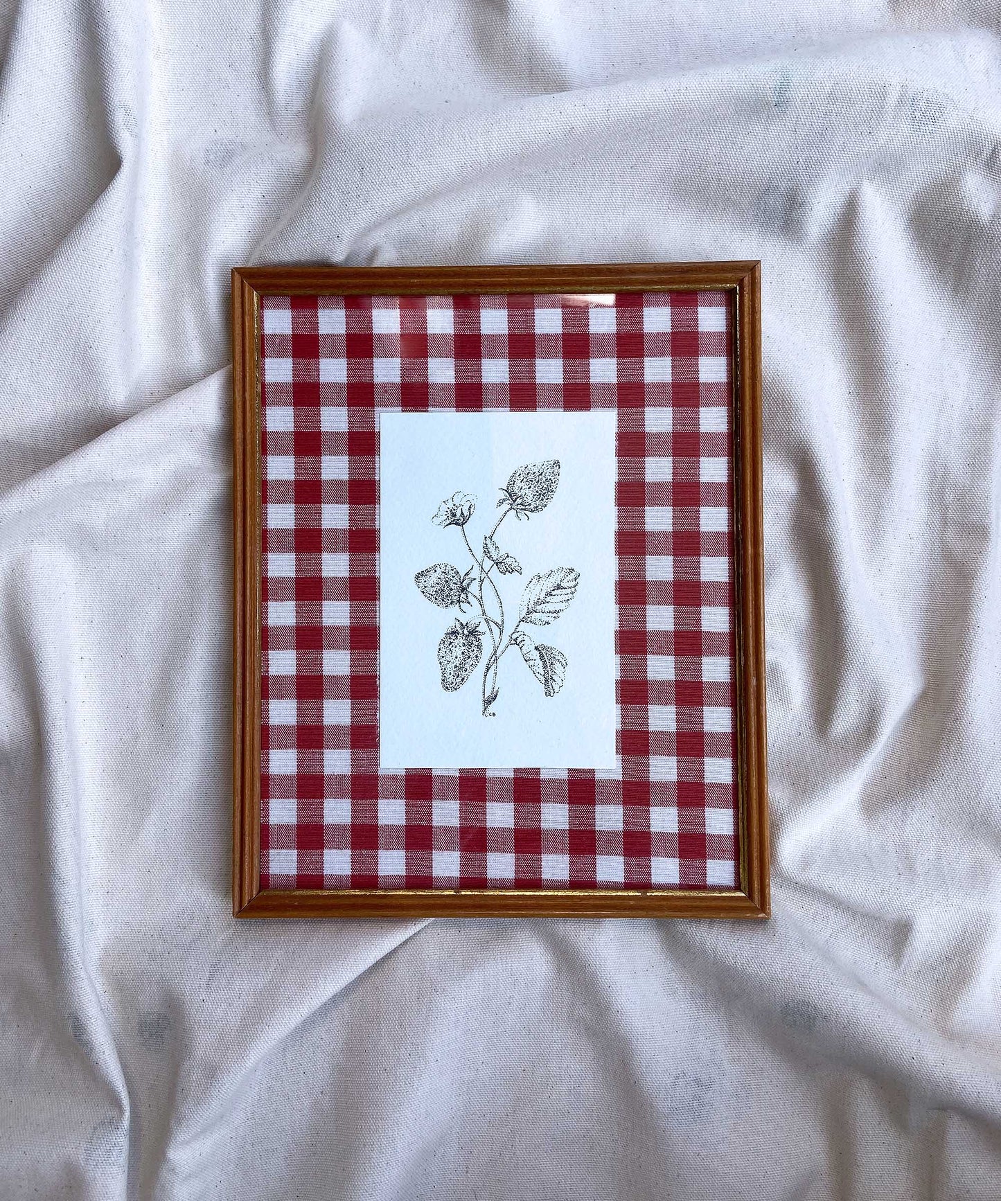 Strawberry framed print