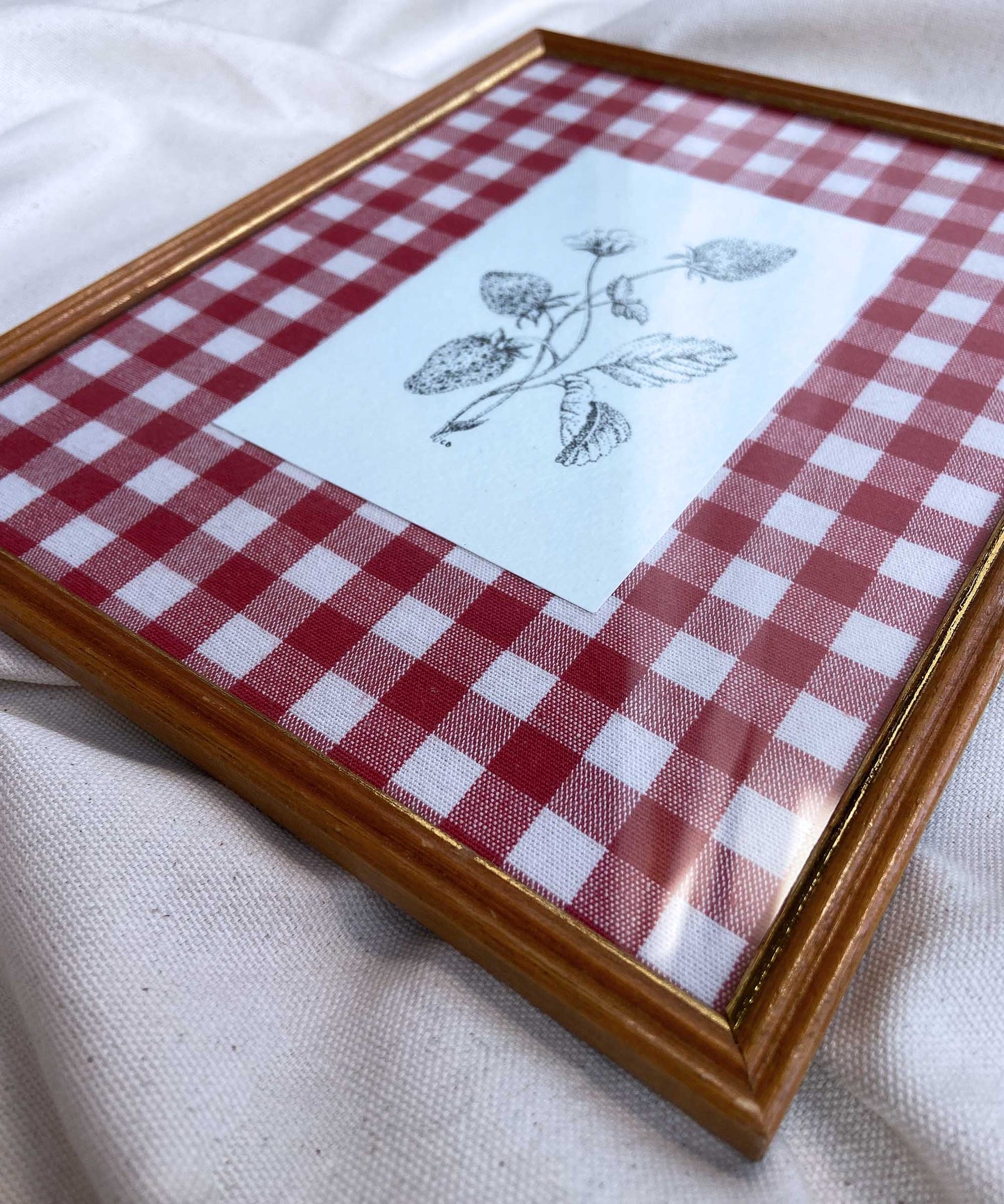 Strawberry framed print